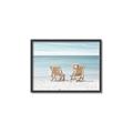 Picture of Muskoka Chairs with hats _GroupedProduct_Rectangle_Landscape_Photography _GroupedProduct_Rectangle_Landscape_Canvas_Framed_