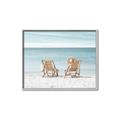 Picture of Muskoka Chairs with hats _GroupedProduct_Rectangle_Landscape_Photography _GroupedProduct_Rectangle_Landscape_Canvas_Framed_