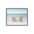 Picture of Muskoka Chairs with hats _GroupedProduct_Rectangle_Landscape_Photography _GroupedProduct_Rectangle_Landscape_Canvas_Framed_