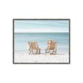 Picture of Muskoka Chairs with hats _GroupedProduct_Rectangle_Landscape_Photography _GroupedProduct_Rectangle_Landscape_Canvas_Framed_