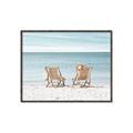 Picture of Muskoka Chairs with hats _GroupedProduct_Rectangle_Landscape_Photography _GroupedProduct_Rectangle_Landscape_Canvas_Framed_