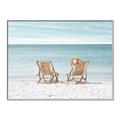 Picture of Muskoka Chairs with hats _GroupedProduct_Rectangle_Landscape_Photography _GroupedProduct_Rectangle_Landscape_Canvas_Framed_