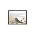 Picture of Surfboard on the Sand _GroupedProduct_Rectangle_Landscape_Photography _GroupedProduct_Rectangle_Landscape_Canvas_Framed_