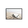 Picture of Surfboard on the Sand _GroupedProduct_Rectangle_Landscape_Photography _GroupedProduct_Rectangle_Landscape_Canvas_Framed_