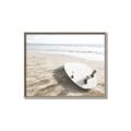 Picture of Surfboard on the Sand _GroupedProduct_Rectangle_Landscape_Photography _GroupedProduct_Rectangle_Landscape_Canvas_Framed_