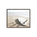 Picture of Surfboard on the Sand _GroupedProduct_Rectangle_Landscape_Photography _GroupedProduct_Rectangle_Landscape_Canvas_Framed_