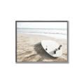 Picture of Surfboard on the Sand _GroupedProduct_Rectangle_Landscape_Photography _GroupedProduct_Rectangle_Landscape_Canvas_Framed_