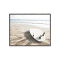 Picture of Surfboard on the Sand _GroupedProduct_Rectangle_Landscape_Photography _GroupedProduct_Rectangle_Landscape_Canvas_Framed_