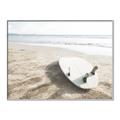 Picture of Surfboard on the Sand _GroupedProduct_Rectangle_Landscape_Photography _GroupedProduct_Rectangle_Landscape_Canvas_Framed_