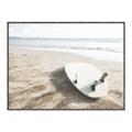 Picture of Surfboard on the Sand _GroupedProduct_Rectangle_Landscape_Photography _GroupedProduct_Rectangle_Landscape_Canvas_Framed_
