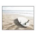 Picture of Surfboard on the Sand _GroupedProduct_Rectangle_Landscape_Photography _GroupedProduct_Rectangle_Landscape_Canvas_Framed_