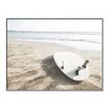 Picture of Surfboard on the Sand _GroupedProduct_Rectangle_Landscape_Photography _GroupedProduct_Rectangle_Landscape_Canvas_Framed_
