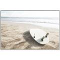 Picture of Surfboard on the Sand _GroupedProduct_Rectangle_Landscape_Photography _GroupedProduct_Rectangle_Landscape_Canvas_Framed_