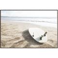 Picture of Surfboard on the Sand _GroupedProduct_Rectangle_Landscape_Photography _GroupedProduct_Rectangle_Landscape_Canvas_Framed_