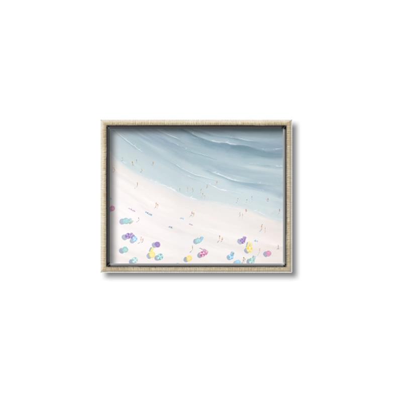 Picture of Beach Umbrellas Ariel  _GroupedProduct_Rectangle_Landscape_Photography _GroupedProduct_Rectangle_Landscape_Canvas_Framed_