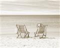 Picture of Muskoka Chairs with hats _GroupedProduct_Rectangle_Landscape_Photography _GroupedProduct_Rectangle_Landscape_Unframed_Print_Only_