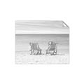 Picture of Muskoka Chairs with hats _GroupedProduct_Rectangle_Landscape_Photography _GroupedProduct_Rectangle_Landscape_Unframed_Print_Only_