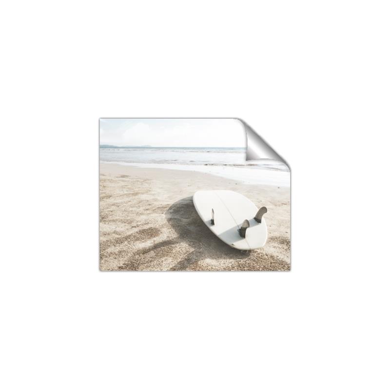 Picture of Surfboard on the Sand _GroupedProduct_Rectangle_Landscape_Photography _GroupedProduct_Rectangle_Landscape_Unframed_Print_Only_