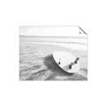 Picture of Surfboard on the Sand _GroupedProduct_Rectangle_Landscape_Photography _GroupedProduct_Rectangle_Landscape_Unframed_Print_Only_