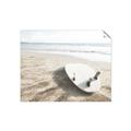 Picture of Surfboard on the Sand _GroupedProduct_Rectangle_Landscape_Photography _GroupedProduct_Rectangle_Landscape_Unframed_Print_Only_