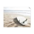 Picture of Surfboard on the Sand _GroupedProduct_Rectangle_Landscape_Photography _GroupedProduct_Rectangle_Landscape_Unframed_Print_Only_