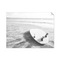 Picture of Surfboard on the Sand _GroupedProduct_Rectangle_Landscape_Photography _GroupedProduct_Rectangle_Landscape_Unframed_Print_Only_