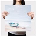 Picture of Soft Blue Boat _GroupedProduct_Square_Canvas_