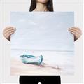 Picture of Soft Blue Boat _GroupedProduct_Square_Canvas_