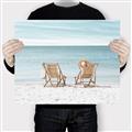 Picture of Muskoka Chairs with hats _GroupedProduct_Rectangle_Landscape_Photography _GroupedProduct_Rectangle_Landscape_Canvas_