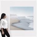 Picture of Muted Waves _GroupedProduct_Square_Photography _GroupedProduct_Square_Canvas_