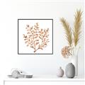 Picture of Orange Coral  _GroupedProduct_Square_Canvas_Framed_