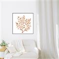 Picture of Orange Coral  _GroupedProduct_Square_Canvas_Framed_