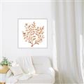 Picture of Orange Coral  _GroupedProduct_Square_Canvas_Framed_