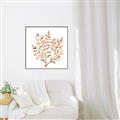 Picture of Orange Coral  _GroupedProduct_Square_Canvas_Framed_