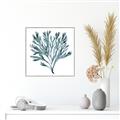 Picture of Teal Coral  _GroupedProduct_Square_Canvas_Framed_