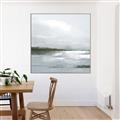 Picture of Big Clouds from the Shore _GroupedProduct_Square_Canvas_Framed_