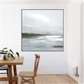 Picture of Big Clouds from the Shore _GroupedProduct_Square_Canvas_Framed_