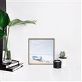 Picture of Soft Blue Boat _GroupedProduct_Square_Canvas_Framed_