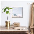 Picture of Soft Blue Boat _GroupedProduct_Square_Canvas_Framed_
