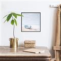 Picture of Soft Blue Boat _GroupedProduct_Square_Canvas_Framed_