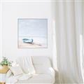 Picture of Soft Blue Boat _GroupedProduct_Square_Canvas_Framed_