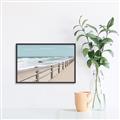 Picture of Beach Fence _GroupedProduct_Rectangle_Landscape_Photography _GroupedProduct_Rectangle_Landscape_Canvas_Framed_