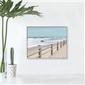 Picture of Beach Fence _GroupedProduct_Rectangle_Landscape_Photography _GroupedProduct_Rectangle_Landscape_Canvas_Framed_