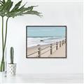 Picture of Beach Fence _GroupedProduct_Rectangle_Landscape_Photography _GroupedProduct_Rectangle_Landscape_Canvas_Framed_
