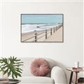 Picture of Beach Fence _GroupedProduct_Rectangle_Landscape_Photography _GroupedProduct_Rectangle_Landscape_Canvas_Framed_
