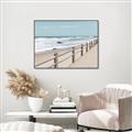 Picture of Beach Fence _GroupedProduct_Rectangle_Landscape_Photography _GroupedProduct_Rectangle_Landscape_Canvas_Framed_