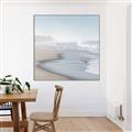 Picture of Muted Waves _GroupedProduct_Square_Photography _GroupedProduct_Square_Canvas_Framed_