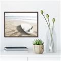 Picture of Surfboard on the Sand _GroupedProduct_Rectangle_Landscape_Photography _GroupedProduct_Rectangle_Landscape_Canvas_Framed_