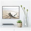 Picture of Surfboard on the Sand _GroupedProduct_Rectangle_Landscape_Photography _GroupedProduct_Rectangle_Landscape_Canvas_Framed_