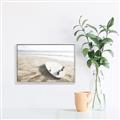 Picture of Surfboard on the Sand _GroupedProduct_Rectangle_Landscape_Photography _GroupedProduct_Rectangle_Landscape_Canvas_Framed_